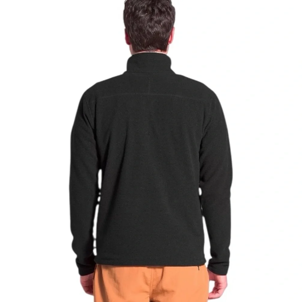 The North Face Men's Cap Rock 1/4 Zip Pullover Black Athleisure Sweatshirt